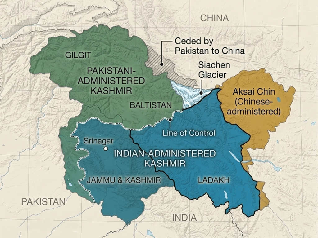 Siachen Glacier Map
